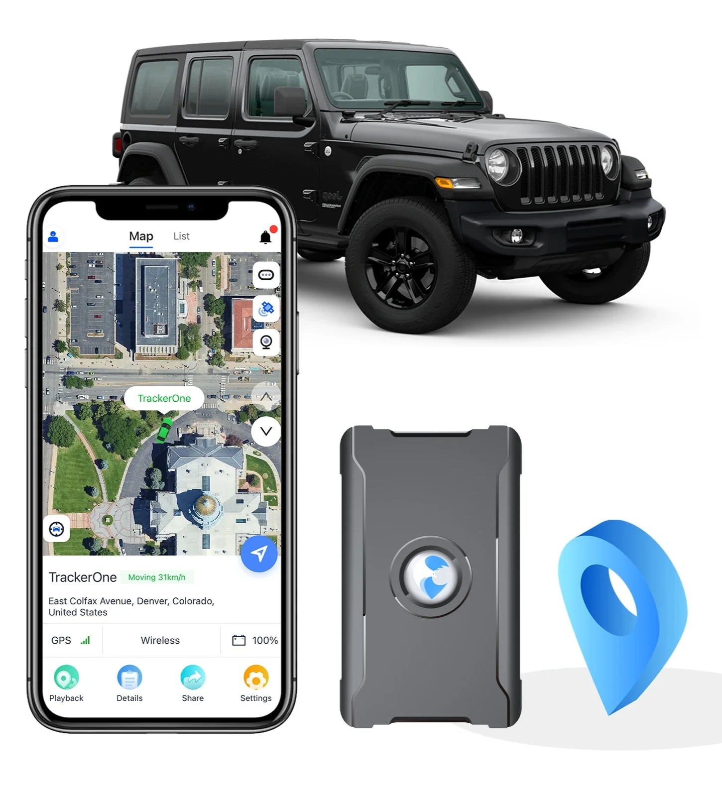 S20 - Best GPS Tracker for Car, Kids, Assets, Unlimited Distance