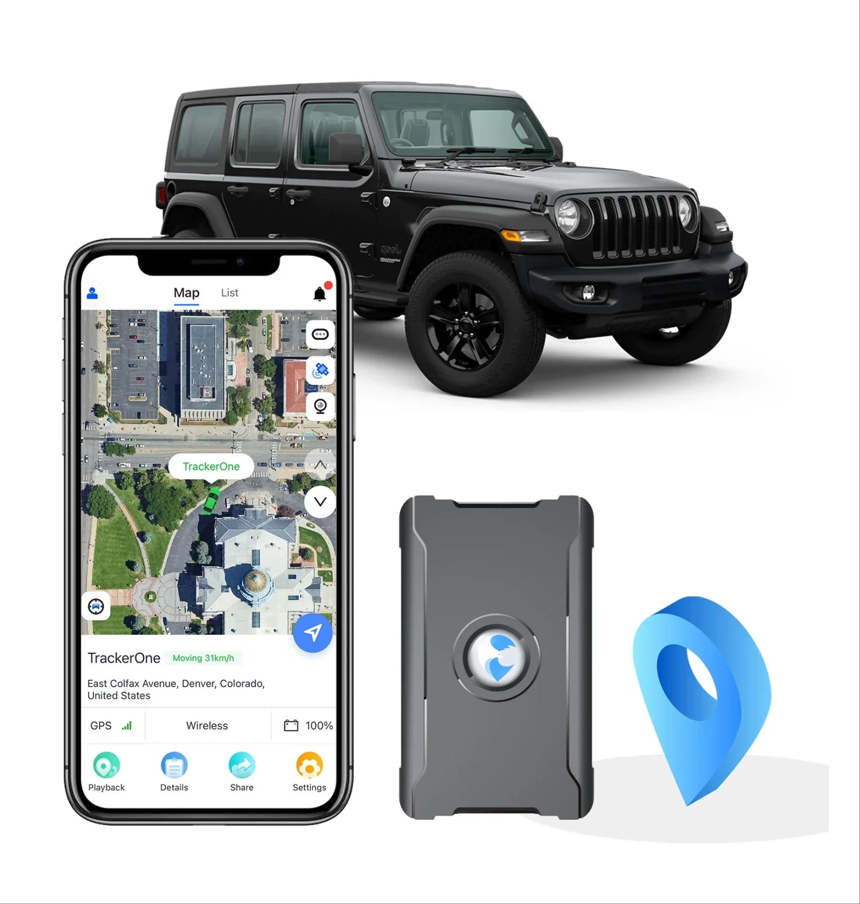 S20 - Best GPS Tracker for Car, Kids, Assets, Unlimited Distance